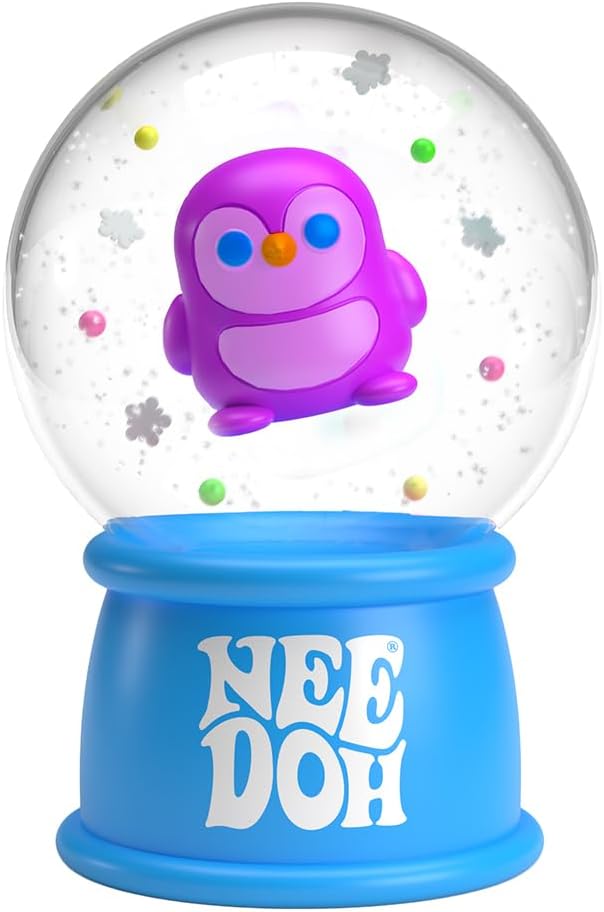 Squishmas Squish N' Snow Globes - Christmas Squeeze Toy - Assorted Colors - Ages 3 to Adult (Pack of 1) X5